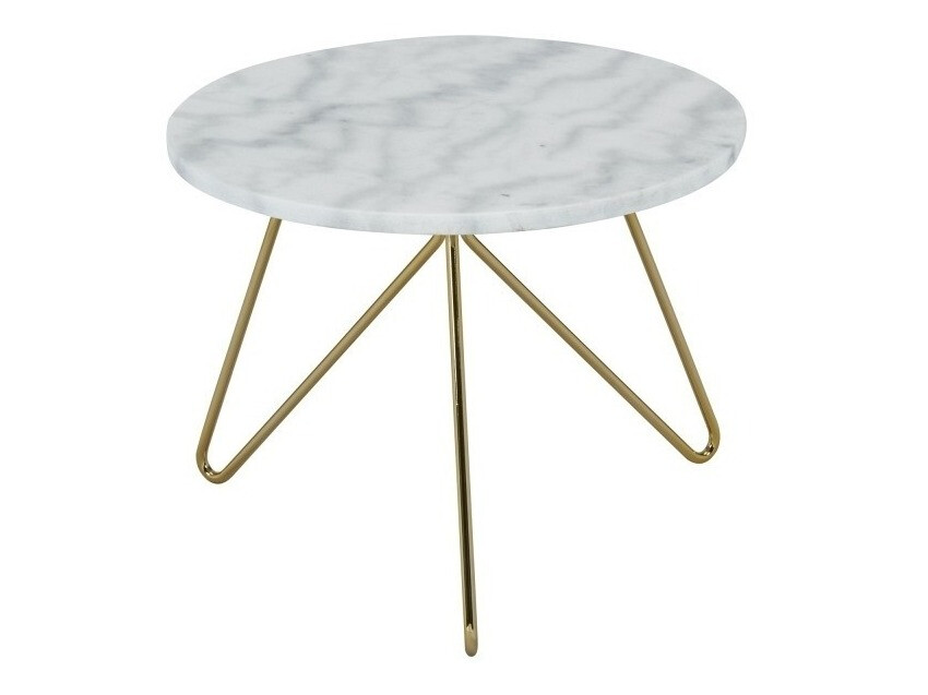 Dohányzóasztal Concept 55 159 (Fehér + Aranysárga)