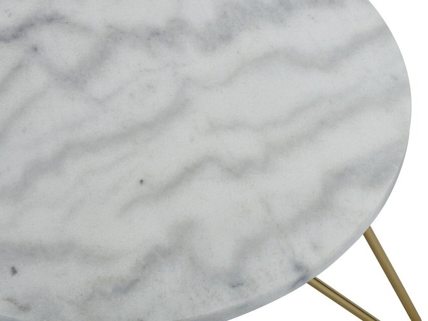 Dohányzóasztal Concept 55 159 (Fehér + Aranysárga)