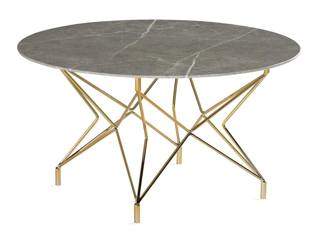 Dohányzóasztal Flint 162 (Aranysárga + Szürke márvány)