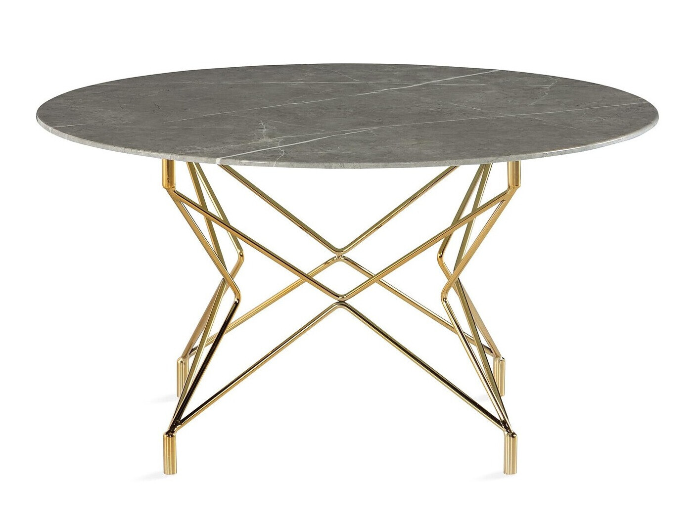 Dohányzóasztal Flint 162 (Aranysárga + Szürke márvány)