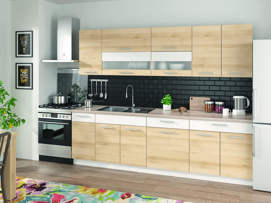 Moduláris mosogató szekrény ajtókkal Mode Beech 115