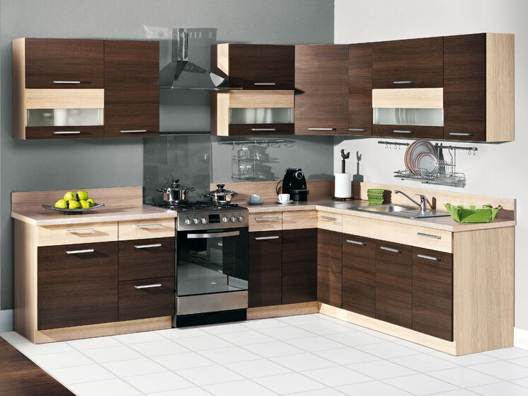 Moduláris mosogató szekrény ajtókkal Mode Dark 115