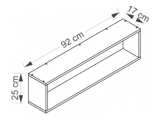Fali polc Cirdora 111 (Riviera tölgy)