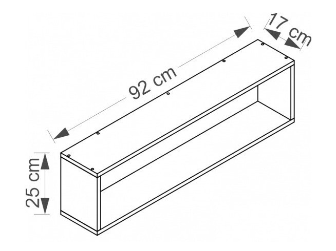 Fali polc Cirdora 111 (Sonoma tölgy)