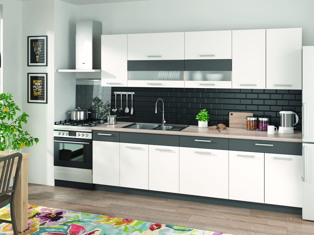 Moduláris sarokszekrény Mode White 118