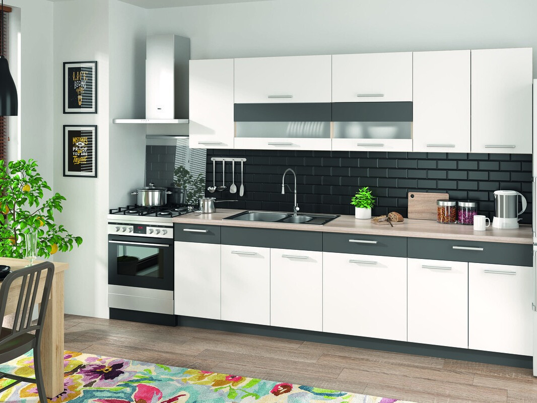 Moduláris szekrény ajtókkal Mode White 119