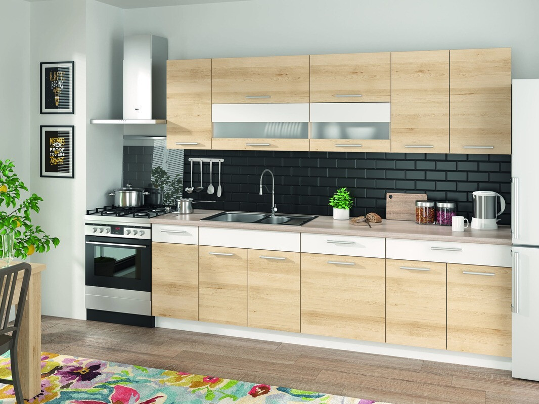 Moduláris szekrény fiókkal és ajtókkal Mode Beech 117