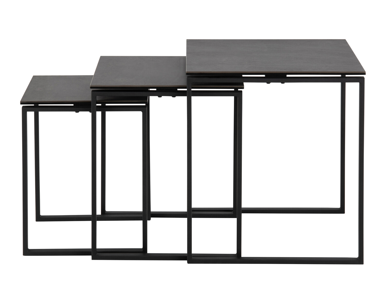 Oldalsó asztalok szett Norsica 406 (Fekete)