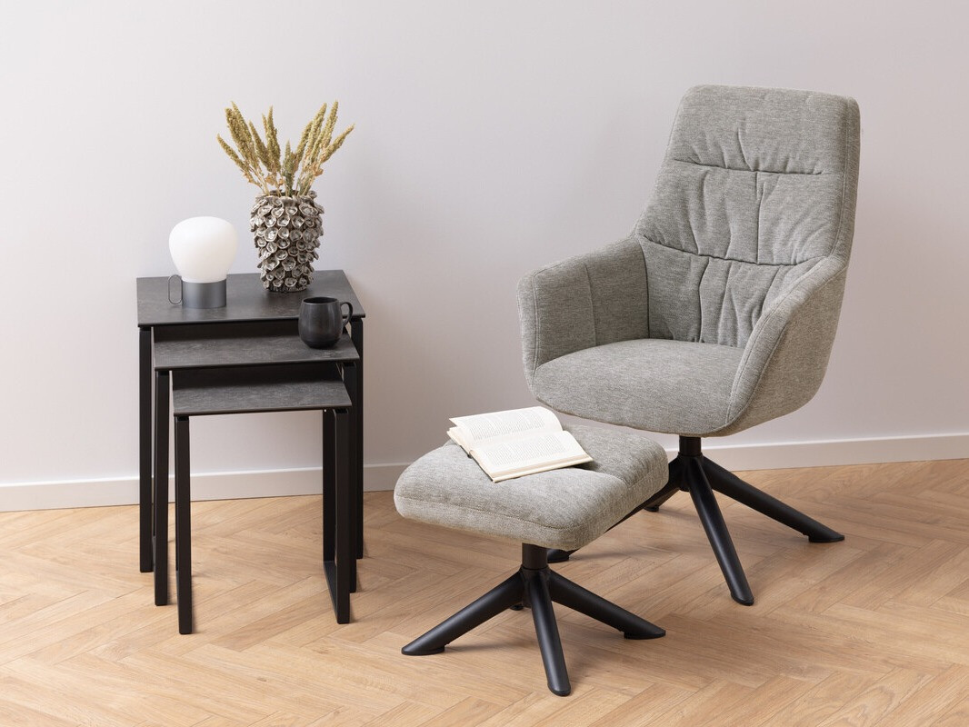 Oldalsó asztalok szett Norsica 406 (Fekete)