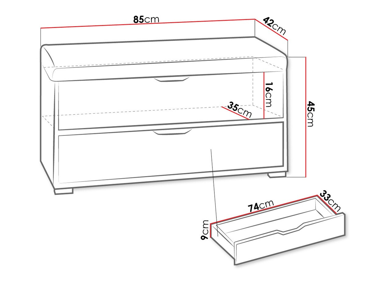 Puha pad Providence H105 (Grafit + Artisan tölgy + Fehér + Avellinem 101)