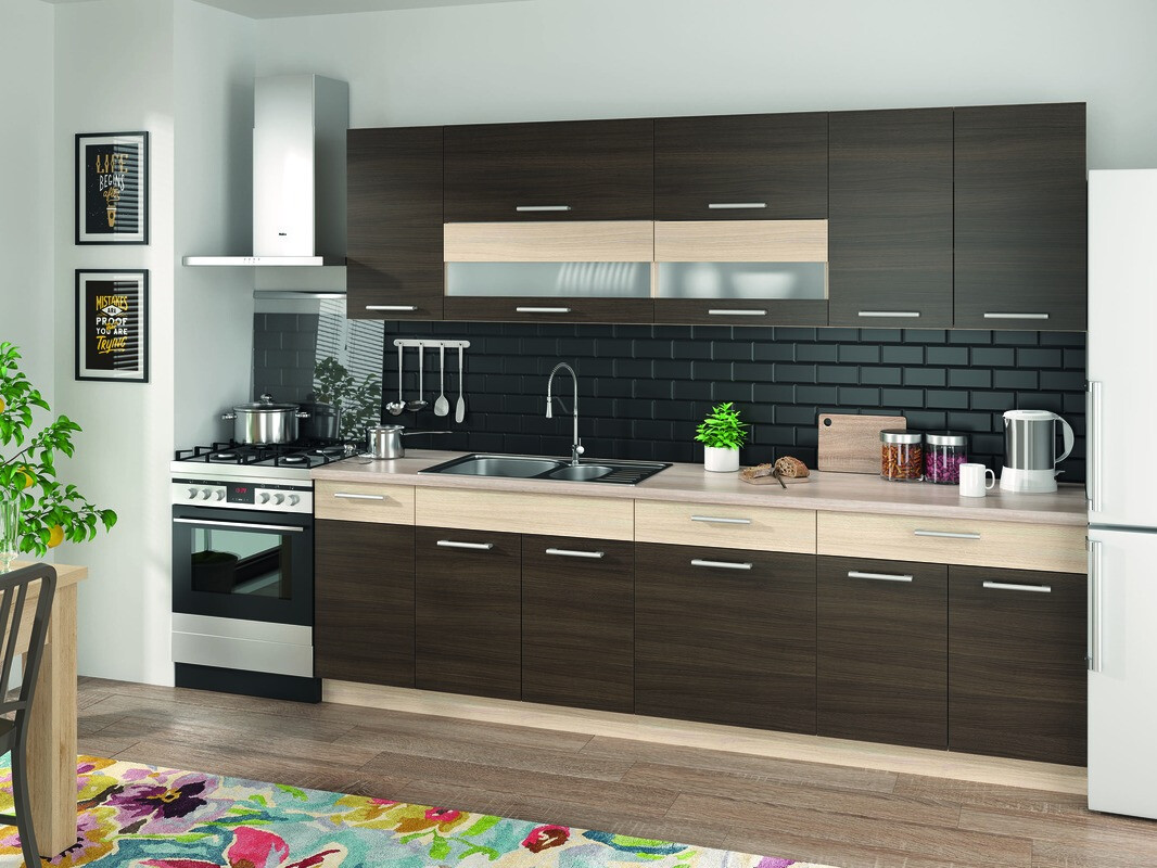 Moduláris szekrény ajtókkal Mode Dark 123