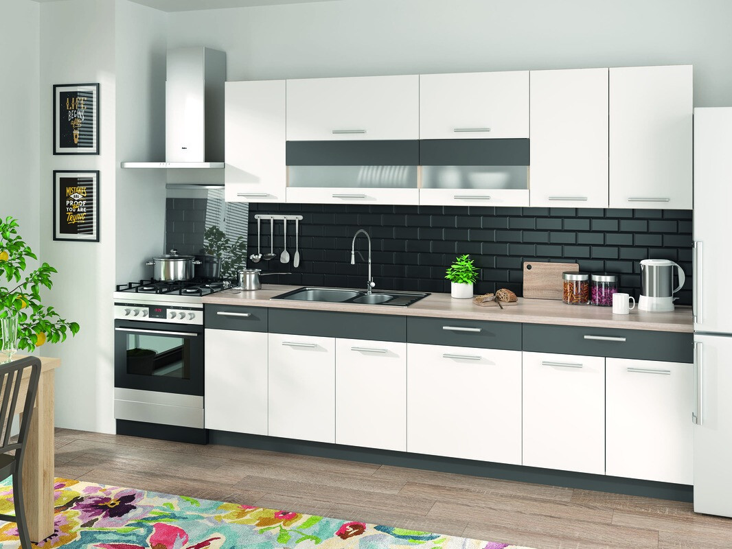 Moduláris szekrény fiókokkal Mode White 124