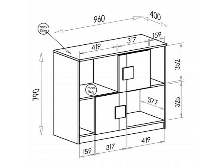 Galériaágy Elmenou 118 (Fehér + Antracit)