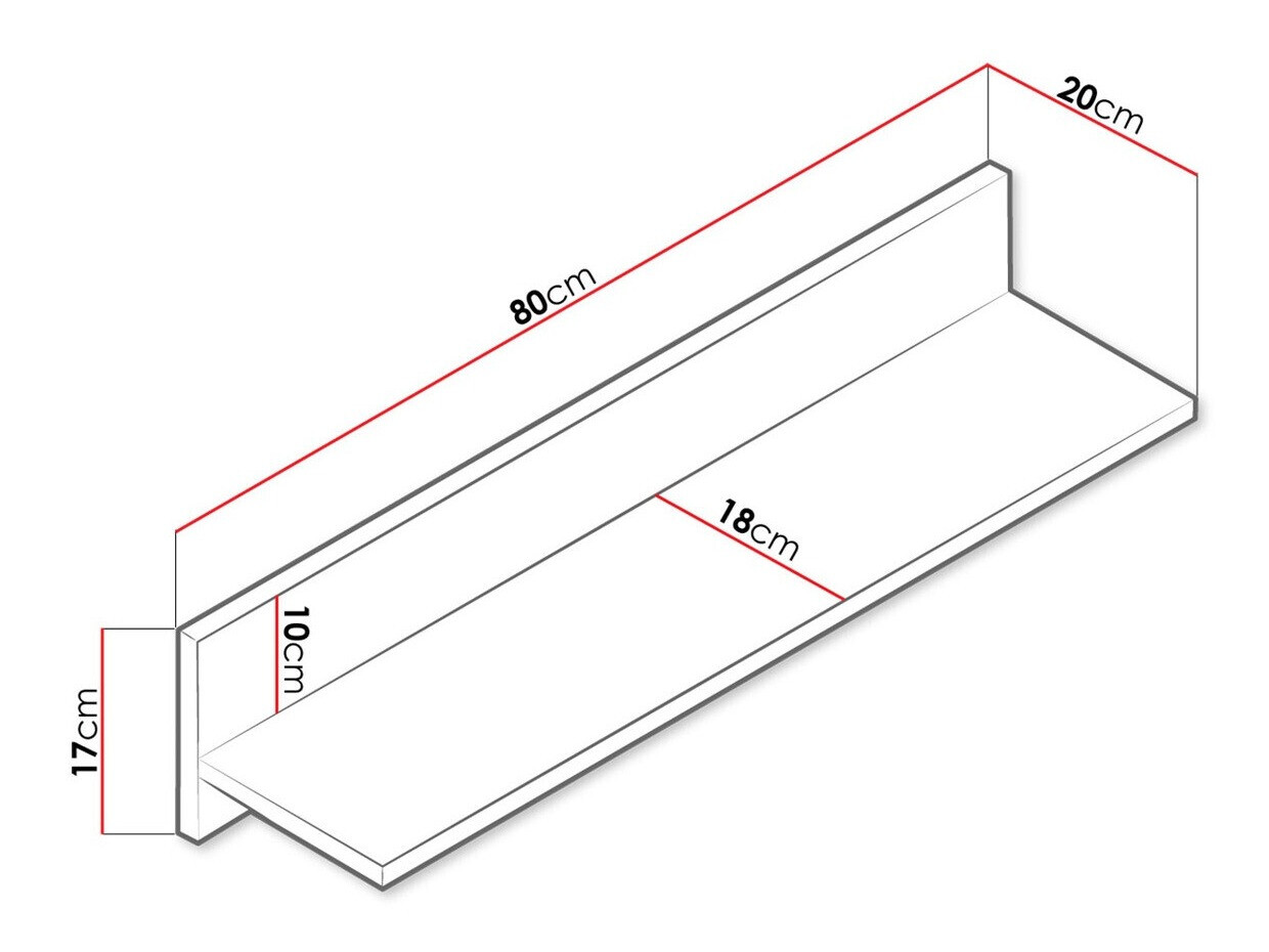 Fali polc Almira 111