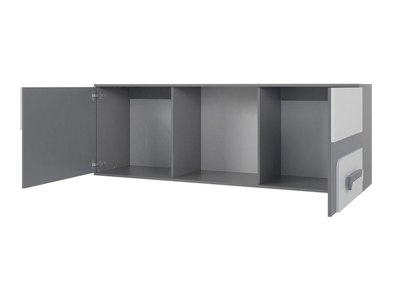 Fali polc Aviseve 104 (Antracit + Fehér)