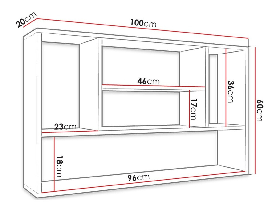 Fali polc Comfivo 390