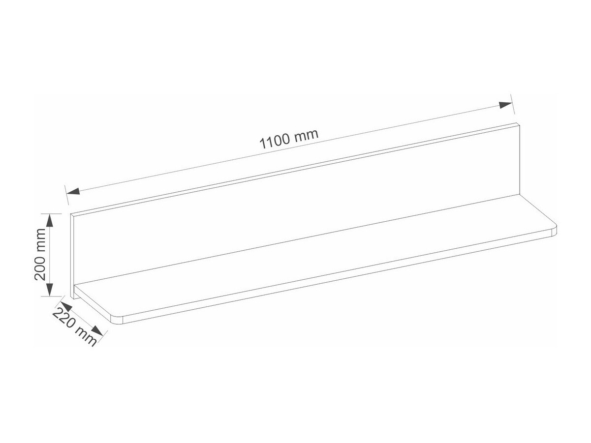 Fali polc Elblive 133