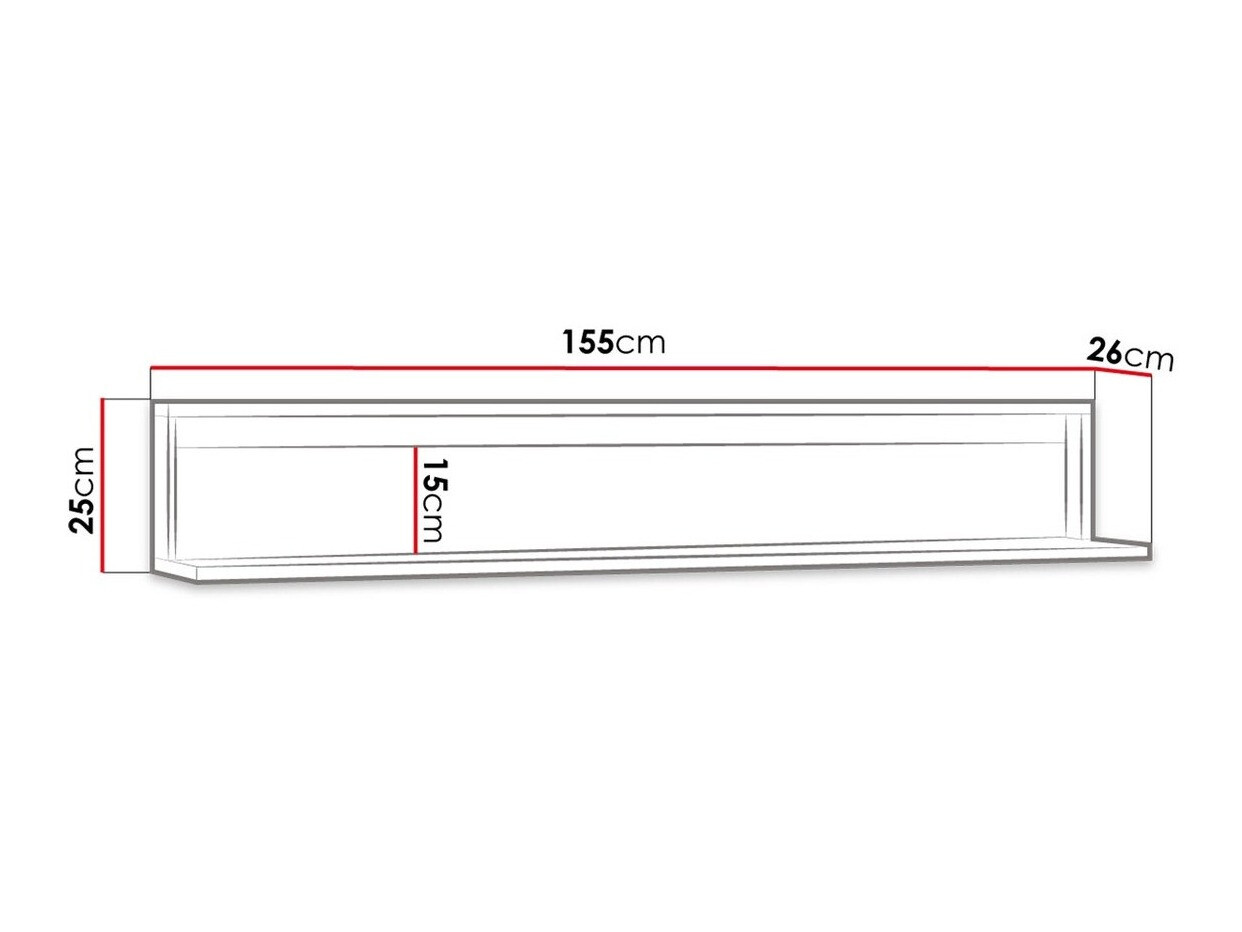 Fali polc Luliru 129