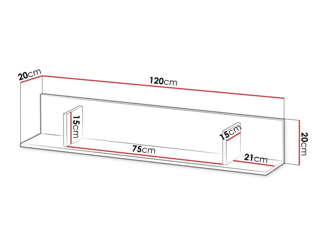 Fali polc Tolfere 101