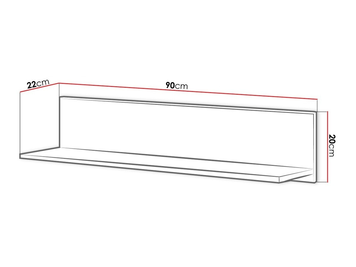 Fali polc Veravie 130