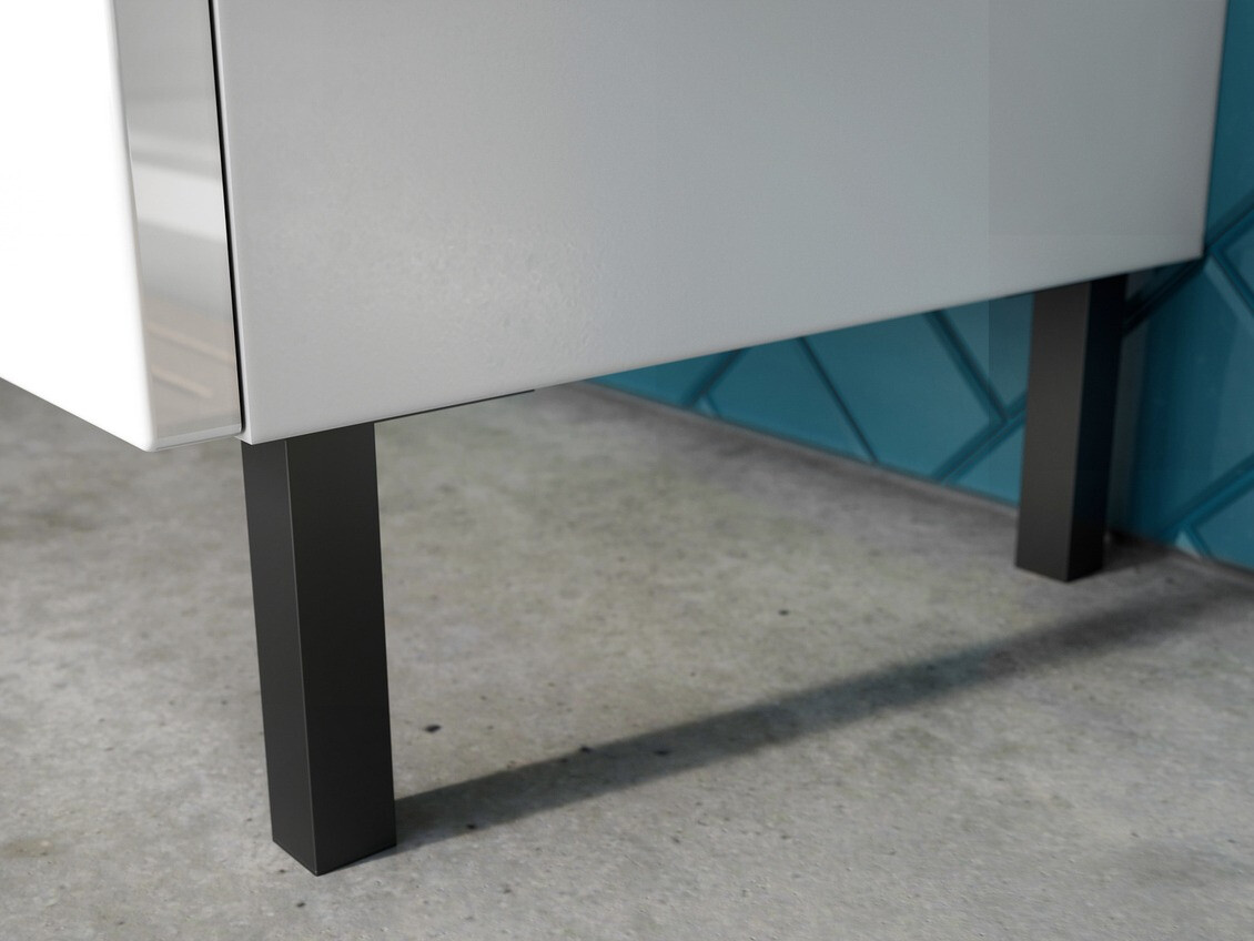 Mosdó alatti álló szekrény Talmira 102 (Fényes fehér + Fehér)