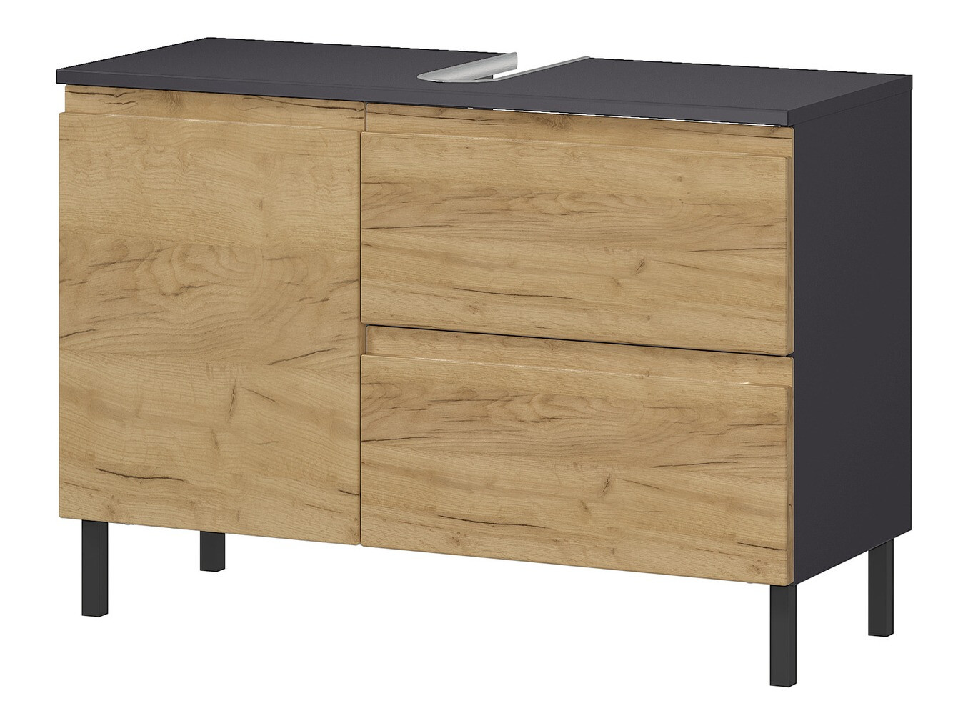 Mosdó alatti álló szekrény Talmira 102 (Grafit + Grandson tölgy)