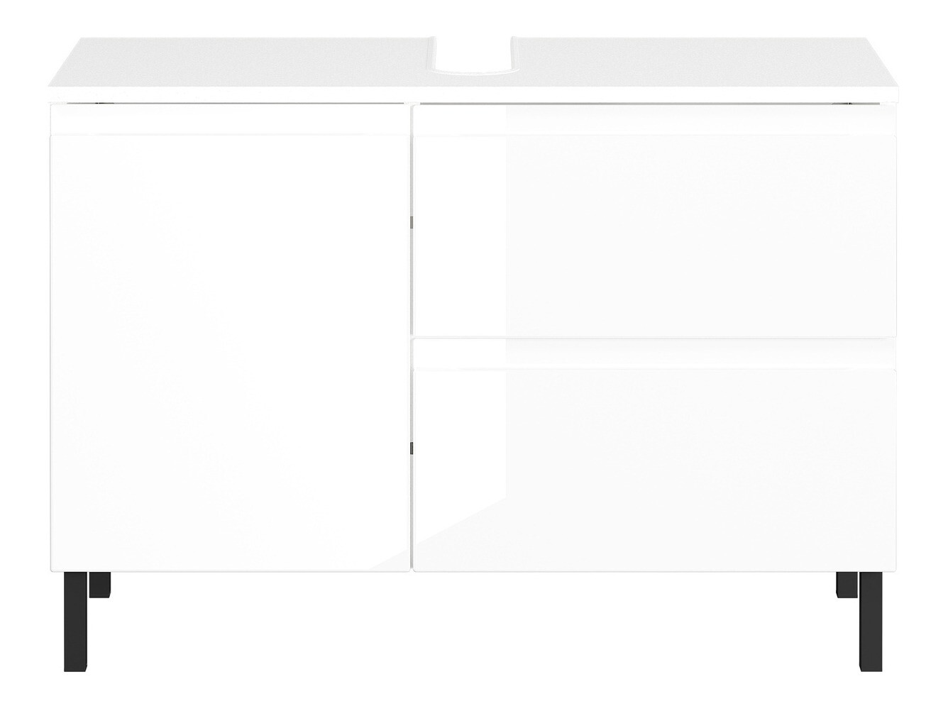 Mosdó alatti szekrény Talmira 102 (Fényes fehér + Fehér)