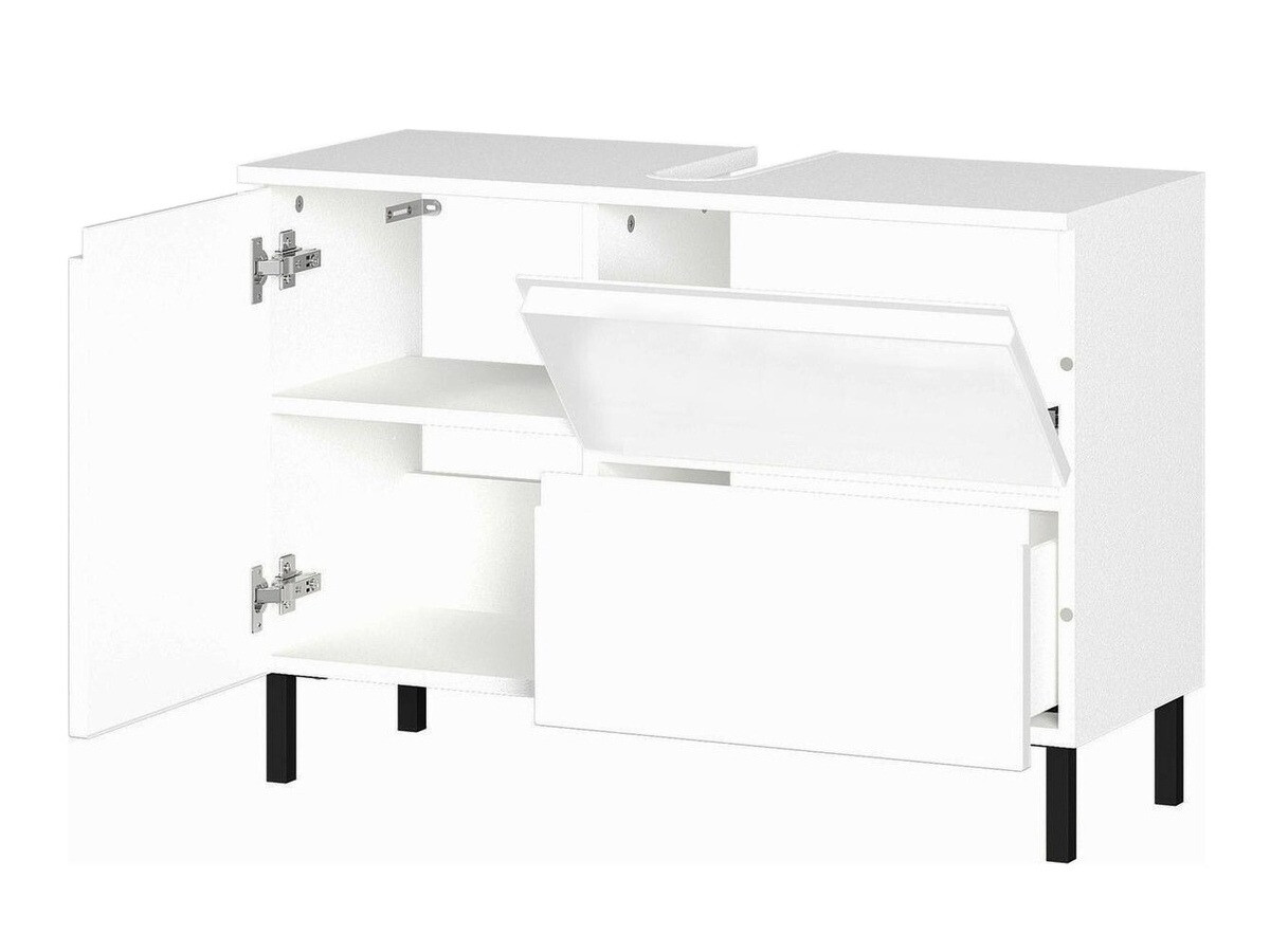 Mosdó alatti szekrény Talmira 102 (Fényes fehér + Fehér)