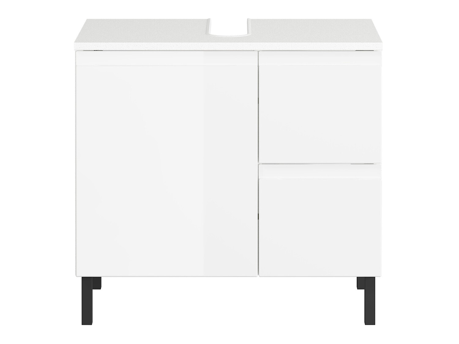 Mosdó alatti szekrény Talmira 103 (Fehér + Fényes fehér)