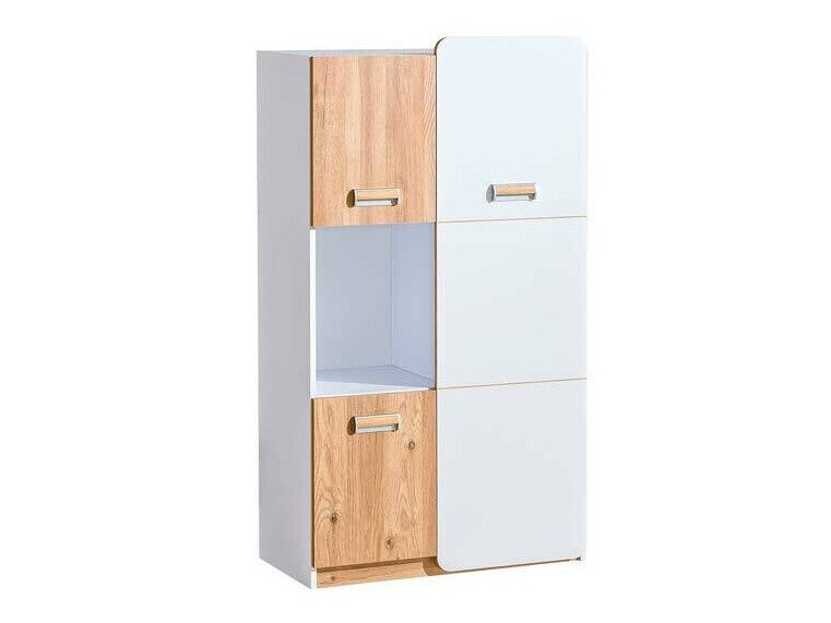 Könyvespolc Ophmora 104 (Tölgy + Fehér)