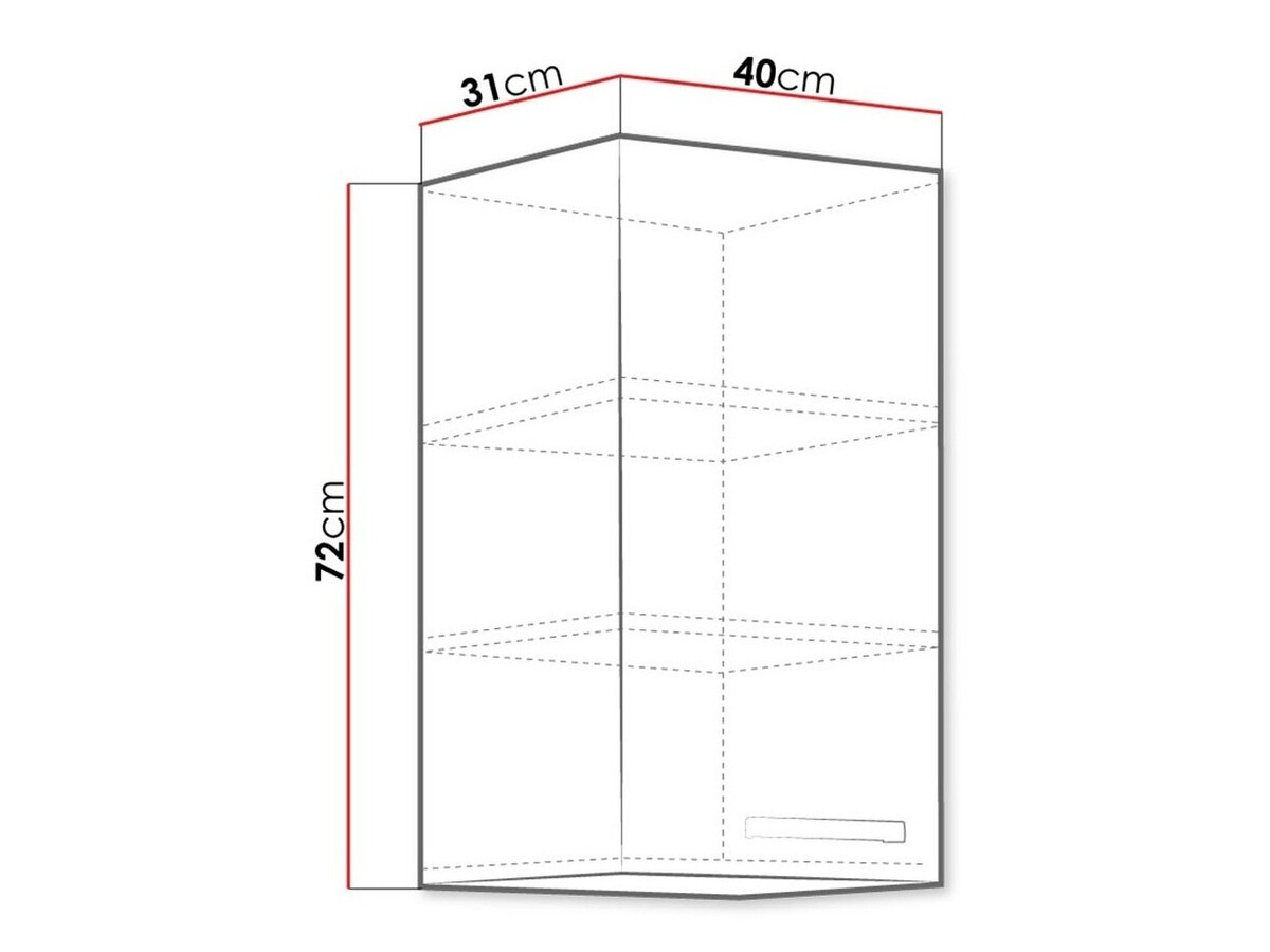 Moduláris fali szekrény Multi Grey 119