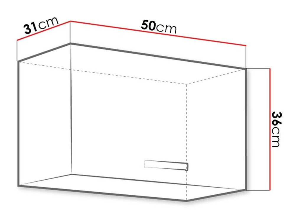Moduláris fali szekrény Multi White 120