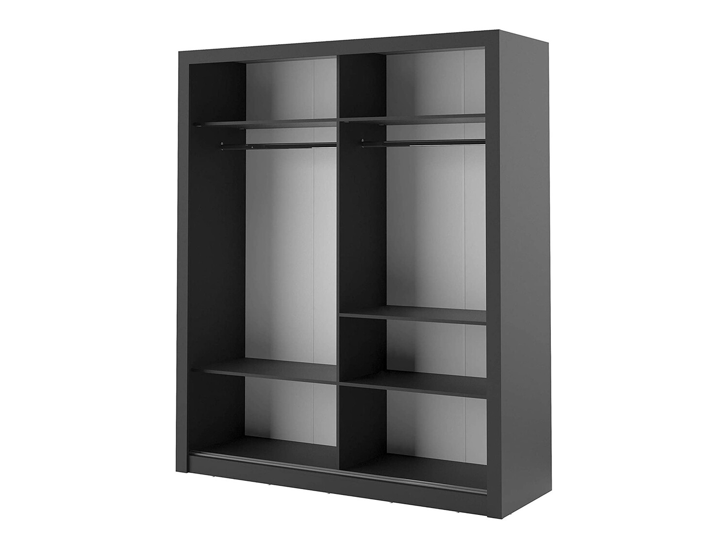 Gardróbszekrény Fresno 102 (Fekete)