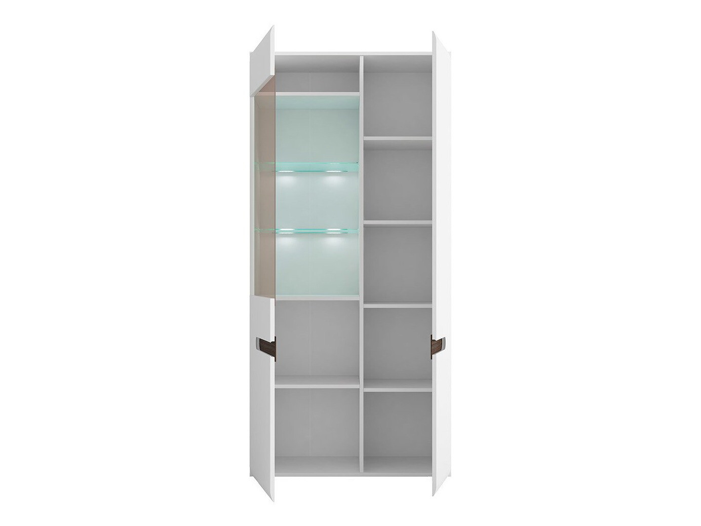 Könyvespolc Serveso 114 (Fehér + Fényes fehér)