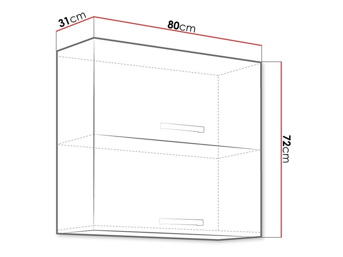 Moduláris fali szekrény Multi Grey 111