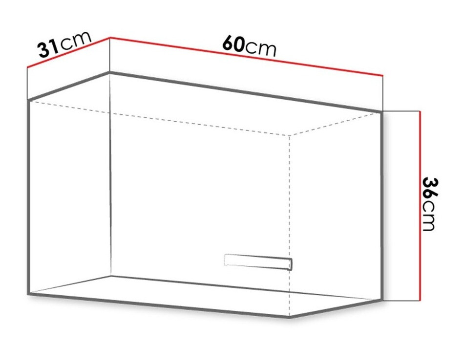 Moduláris fali szekrény Multi Grey 113