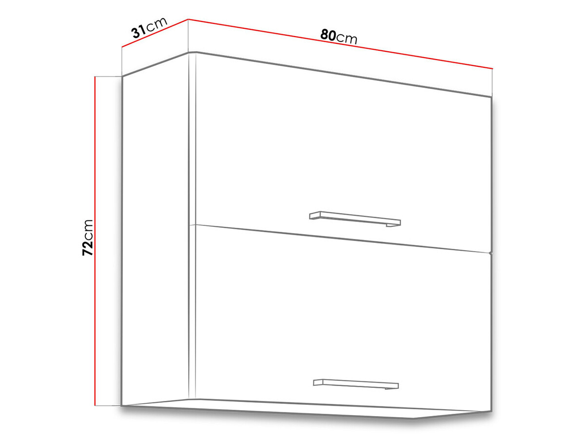 Moduláris fali szekrény Wood Grey 109