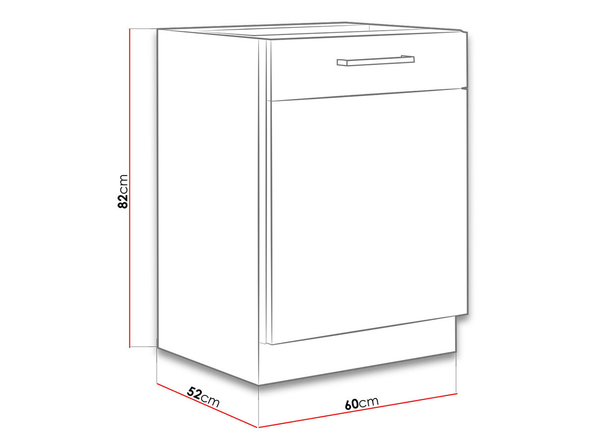 Moduláris szekrény ajtókkal Wood Grey 116
