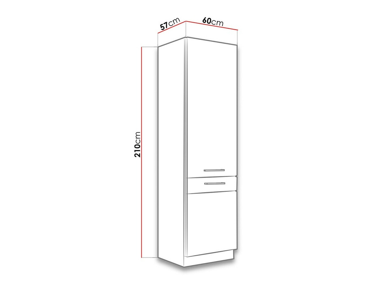 Moduláris szekrény ajtókkal Wood White 114