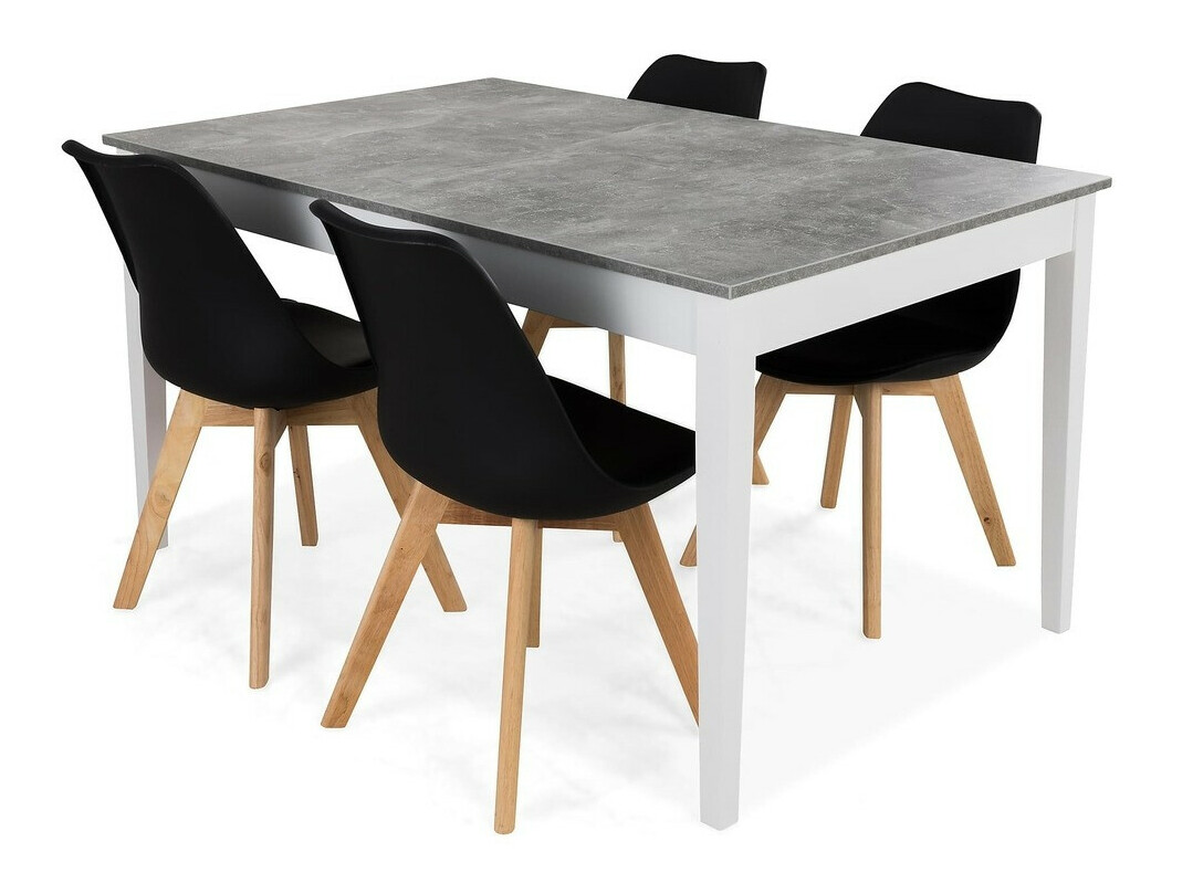 Étkezőgarnitúra Andrarum 180 (Fekete)