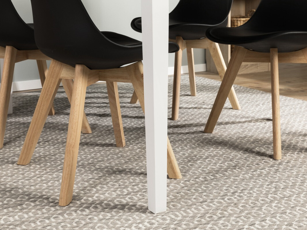 Étkezőgarnitúra Andrarum 180 (Fekete)