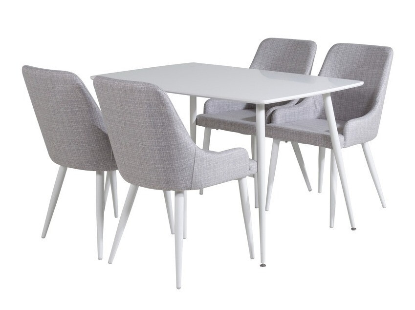 Étkezőgarnitúra Dallas 1895 (Fehér + Világosszürke)