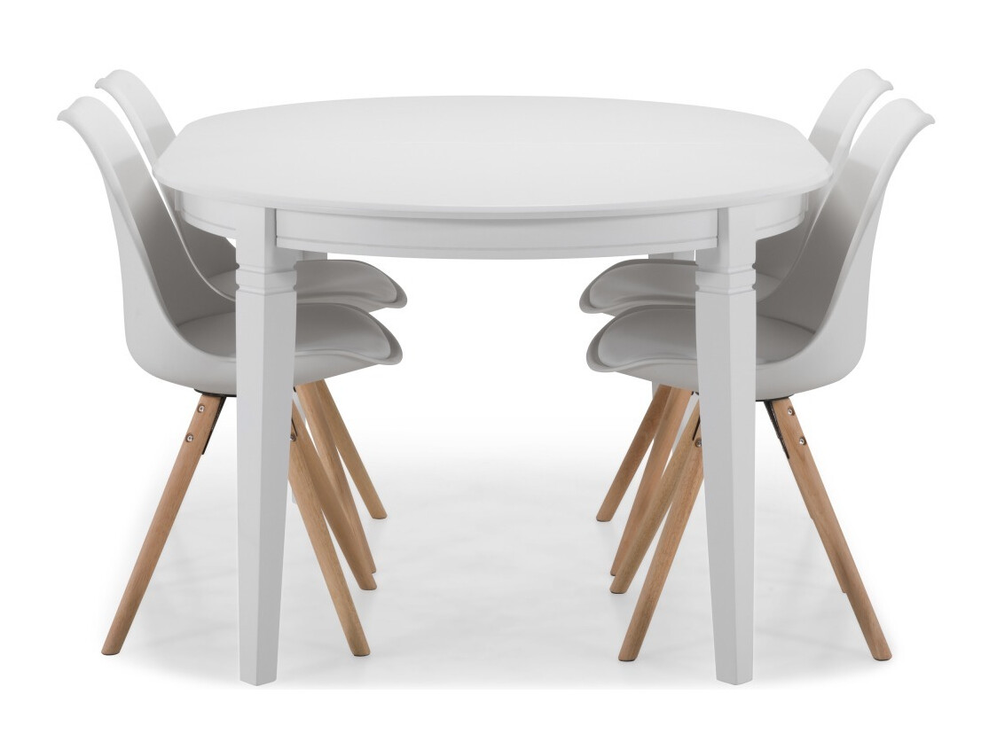 Étkezőgarnitúra Andrarum 174 (Fehér + Barna)