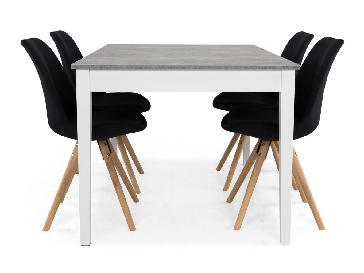 Étkezőgarnitúra Andrarum 179 (Fekete)