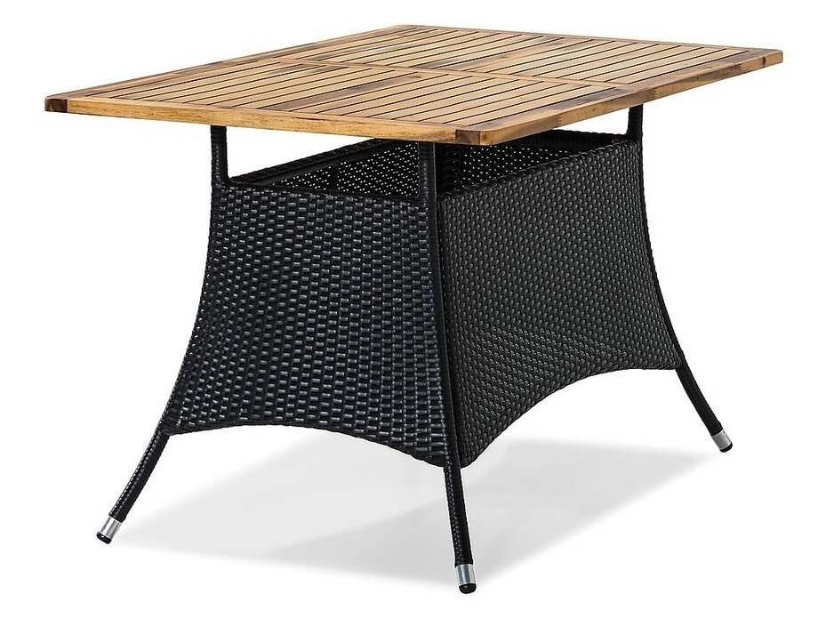 Kerti asztal Comfort Garden 1321 (Barna + Fekete)