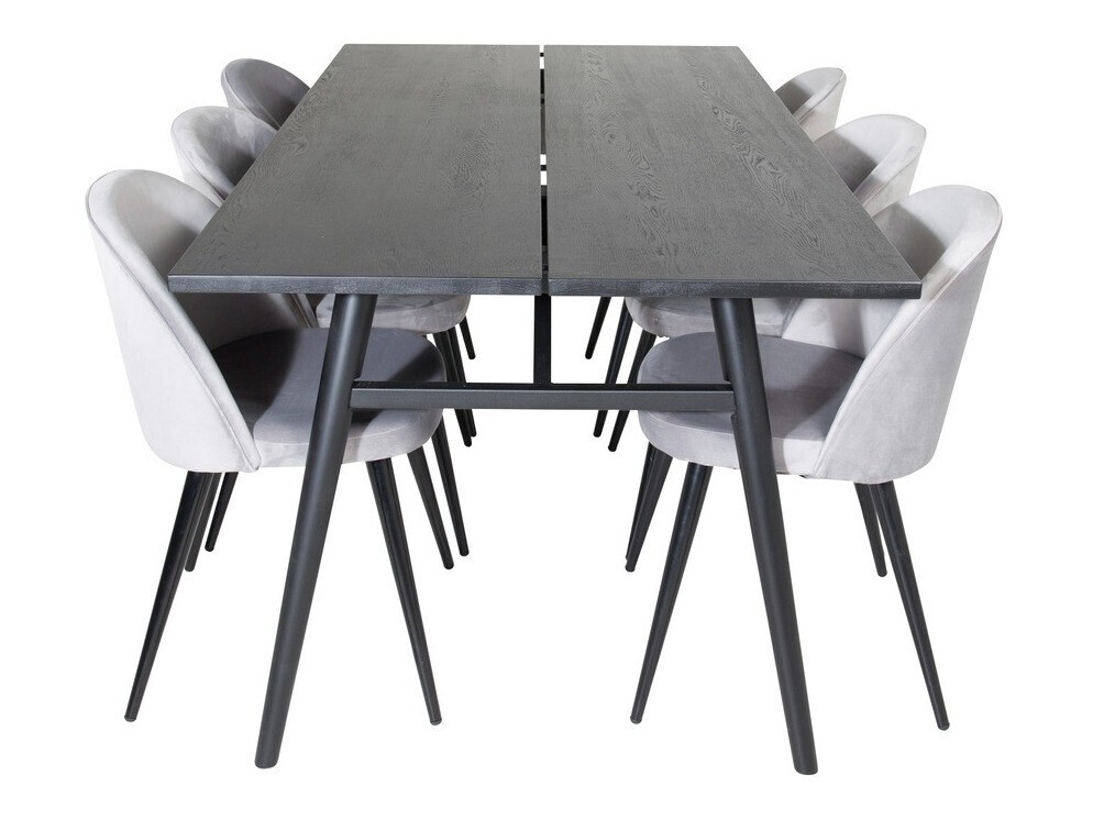 Étkezőgarnitúra Dallas 1676 (Szürke + Fekete)
