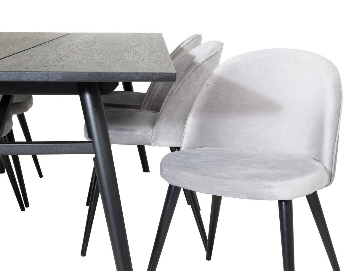 Étkezőgarnitúra Dallas 1676 (Szürke + Fekete)