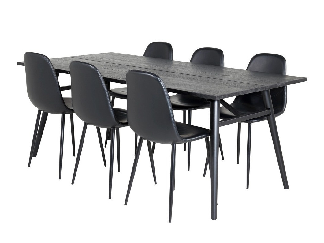 Étkezőgarnitúra Dallas 1681 (Fekete)