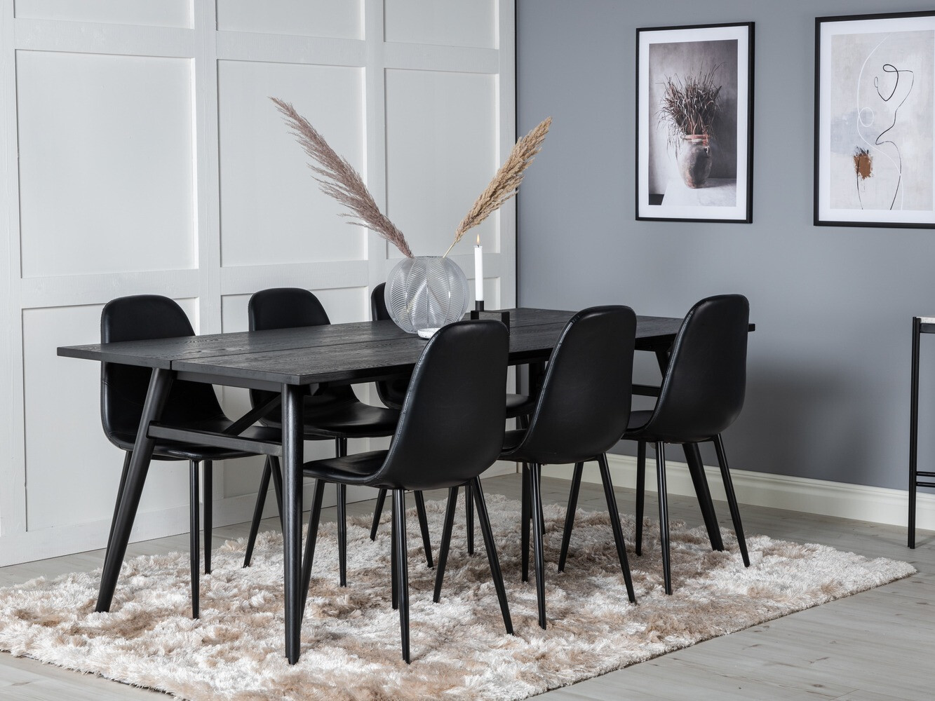 Étkezőgarnitúra Dallas 1681 (Fekete)