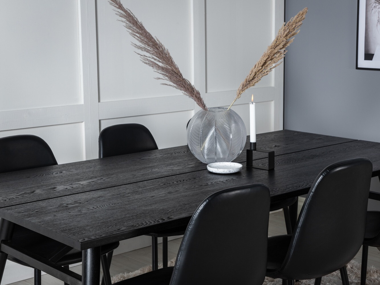 Étkezőgarnitúra Dallas 1681 (Fekete)